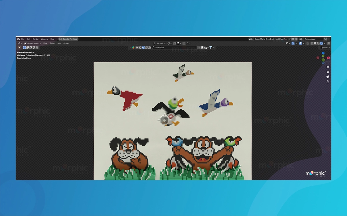 Pixel Art in Blender By The Morphic Studio