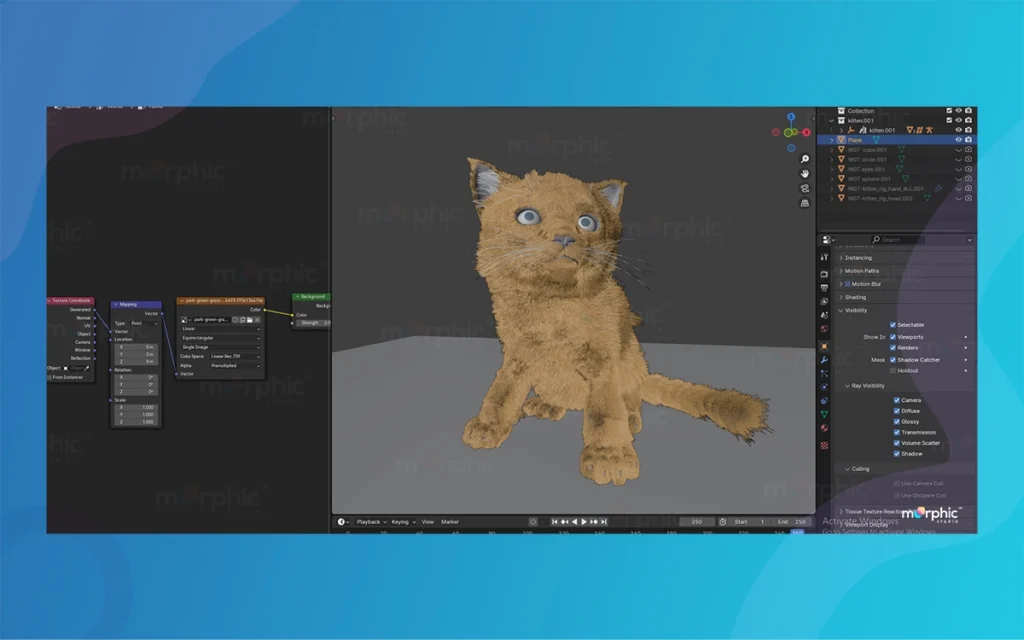 a Fluffy Stop Motion Cat in Blender By The Morphic Studio