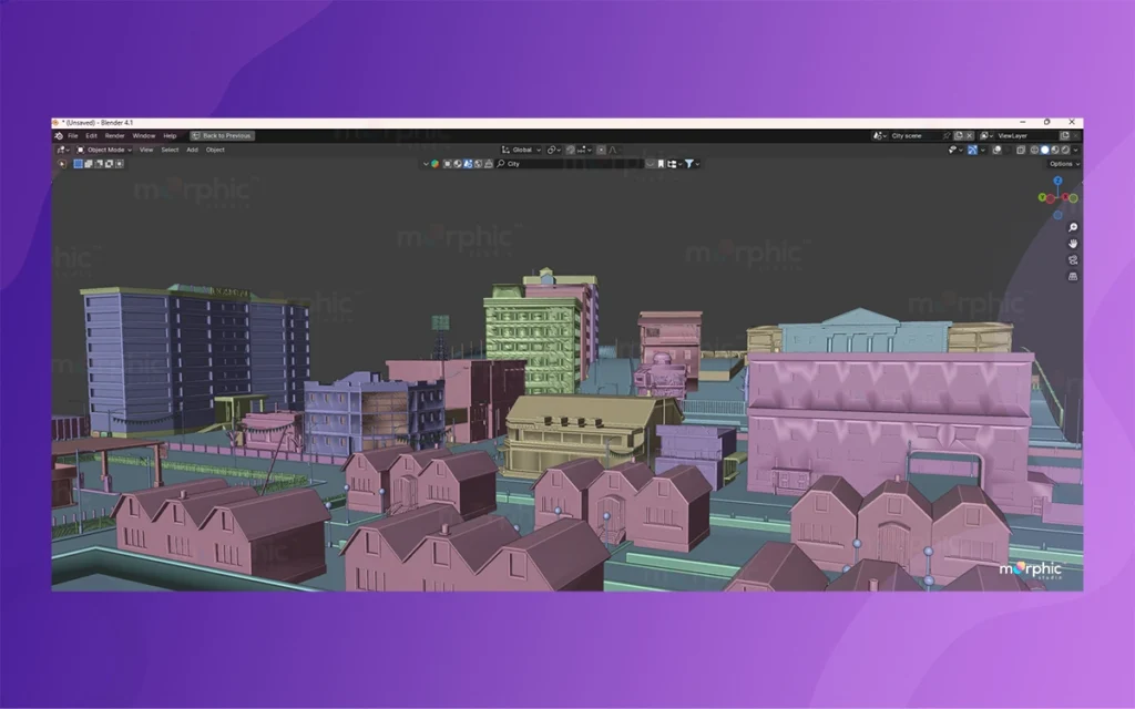 Imaginary Cityscapes in Blender By The Morphic Studio