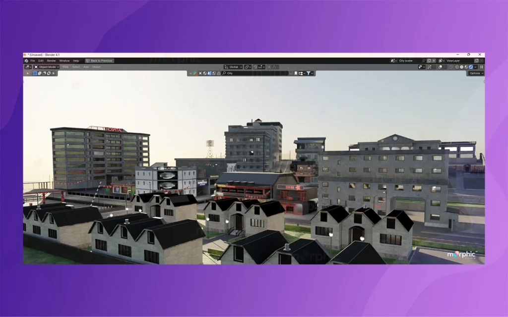 Imaginary Cityscapes in Blender By The Morphic Studio