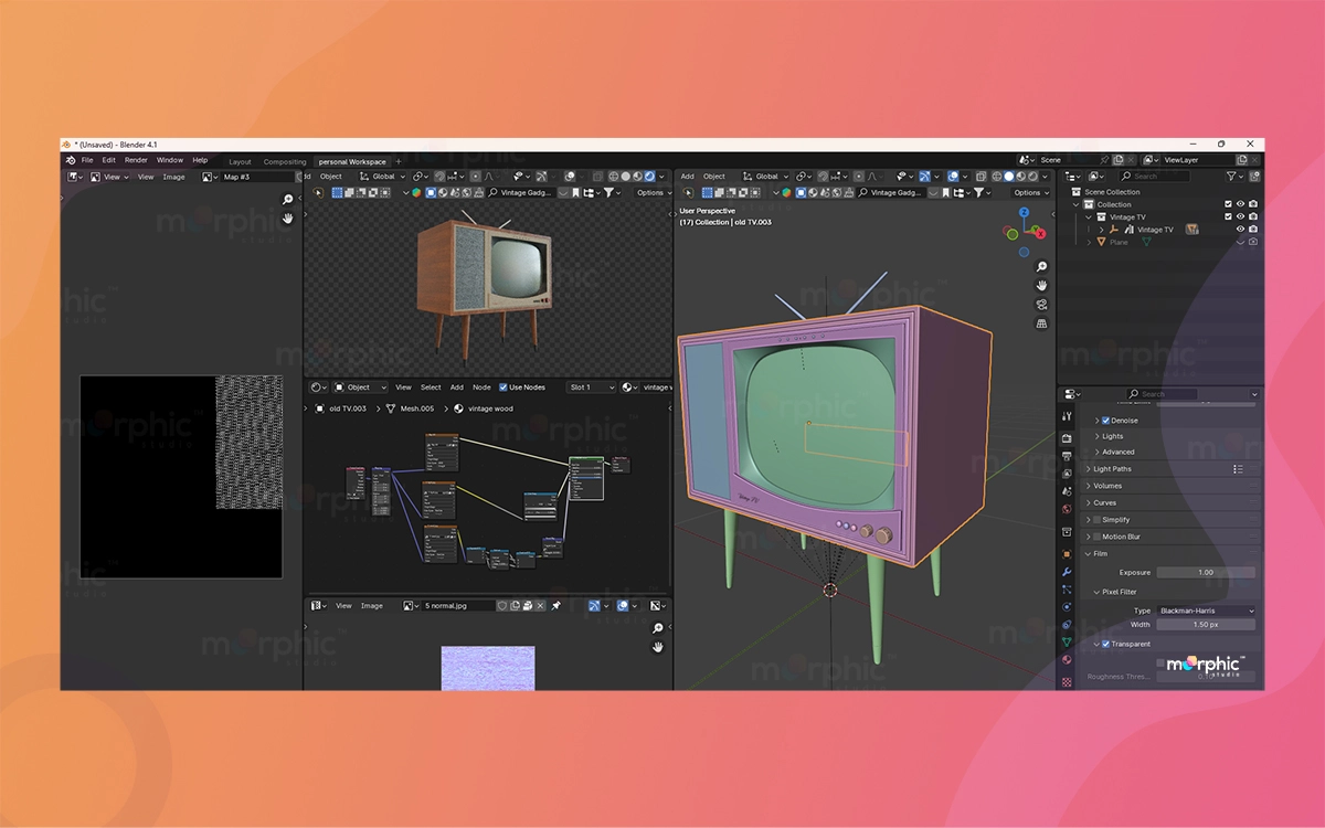 Vintage Gadgets in Blender