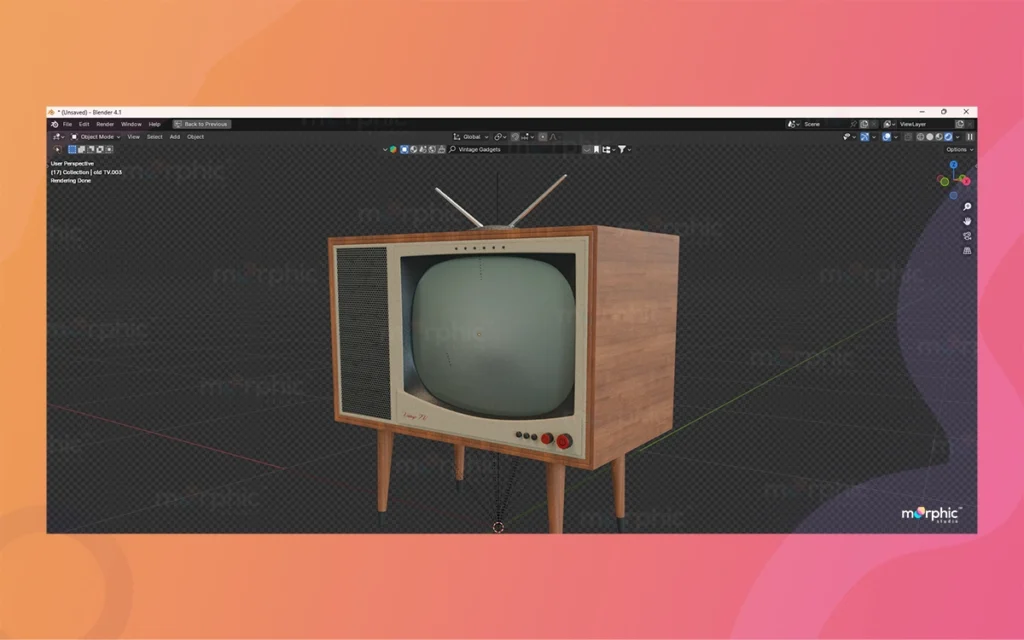 Vintage Gadgets in Blender By The Morphic Studio