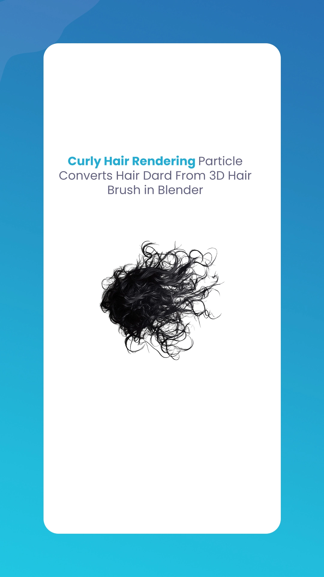 Curly Hair Rendering